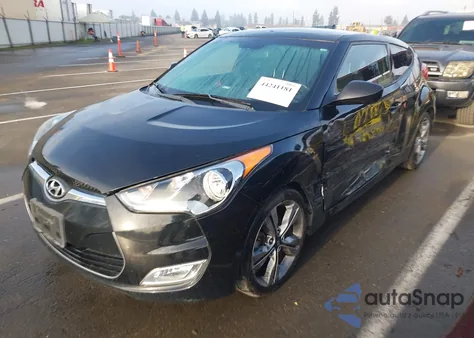 2017 Hyundai Veloster Value Edition from USA, damaged, VIN KMHTC6AD5HU324795